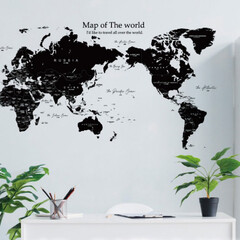 子供部屋/オフィス/世界地図/貼ってはがせる壁紙 (1枚目)