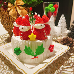 チョコレートケーキ/チョコレート/きのこの山/ブッシュドノエル/手作り/クリスマス/... メリークリスマス🎄
ケーキ3種類も作っち…(3枚目)