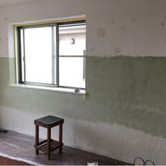 壁活/ペンキ/塗装/ウォールペイント/インテリア/DIY 元アトリエの部屋をグラデーションでペイン…(2枚目)