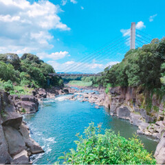 青い空/おでかけ/癒し/滝/マイナスイオン 25年ぶりに、鹿児島の曽木の滝におでかけ…