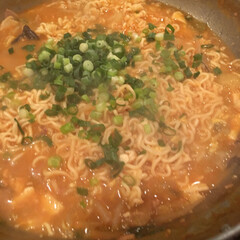 鯖缶鍋/おうちごはん/ごはん 韓国風肉じゃがのスープがかなり残っていた…(4枚目)