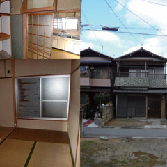 和室/屋根/洋室/白/黒/ブラウン/... リノベーション以前の建物の写真です。(1枚目)