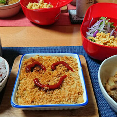 トースター料理/さっぱり煮/おからパウダー/サバ缶レシピ/スコップコロッケ/つや姫/... 今夜のごはん📝
*さば缶とおからのスコッ…