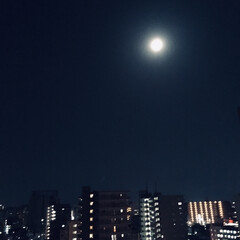 風景/おでかけワンショット 今夜は本当に綺麗な満月の夜ですね🌝(1枚目)