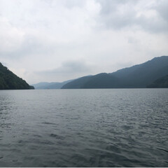 釣り/おでかけ 7〜8月上旬の芦ノ湖湖上からの景色(1枚目)