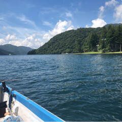 釣り/おでかけ 7〜8月上旬の芦ノ湖湖上からの景色(2枚目)