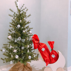 プレゼント/リビング/北欧インテリア/クリスマス/クリスマスツリー クリスマスツリーも見納め♡また来年(*´…(1枚目)
