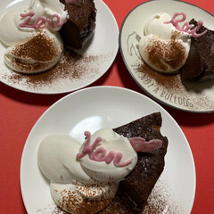 赤ちゃん/チョコケーキ/バレンタイン/フォロー大歓迎/スイーツ/バレンタイン2019 濃厚チョコケーキ焼きました➰💖💖💖
ネン…(2枚目)