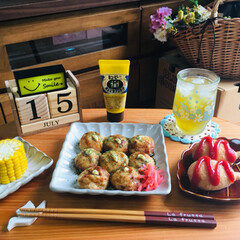 キューピーあらびきマスタード/冷凍食品/丸大カフェスナック ミニ アメリカ.../かねます冷凍たこ焼き/昼食/3coins/... 7/15(…