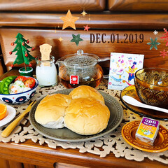 至福の時間/おうちごはん/クリスマス雑貨/クリスマスツリー/紅茶/カレルチャペック/... 　　　　　　12/1(日) 朝食
　おは…(1枚目)