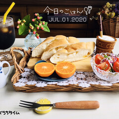 フォロー大歓迎/至福の時間/おうちタイム/花のある暮らし/キッチン雑貨/ナチュラルキッチン/... 7/1(水) brunch…
