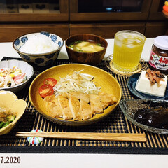 フォロー大歓迎/おかわり梅ザーサイ/キッチン雑貨/ランチョンマット/KOMERI/ナチュラルキッチン/... 7/27(月) 夕食
…