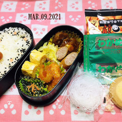 阿部幸製菓 柿の実ご飯がススム キ.../フォロー大歓迎/梅ごましお/味梅/選べるスープはるさめ/ステラおばさんのクッキー/... 3/9(火) 主人弁当🍱
…