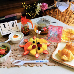 桜るん紅茶/カレルチャペック紅茶店/SaIut!/ナチュラルキッチン/フード/朝食/...           4/17(水) 朝食…(1枚目)