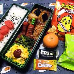 フォロー大歓迎/ほうれん草とたまごのスープ/丸美屋ごましお/味梅/みかん/おやつ/... 2/12(金) 主人弁当🍱…