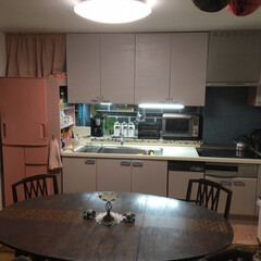 ターナー色彩 オールドウッドワックス アンティークグレー 350ml | ターナー(ワックス)を使ったクチコミ「我が家のキッチンはI型キッチンです。
な…」(1枚目)