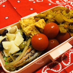 自分弁当/ドライカレー/ごぼう/卵焼き/お豆/ミニトマト/... 今日のお弁当

ドライカレー
ミニトマト…(1枚目)