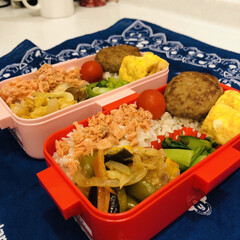 鶏肉/夏野菜/ミニトマト/卵焼き/青梗菜/ハンバーグ/... 今日のお弁当

ハンバーグ
卵焼き
青梗…(1枚目)