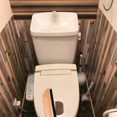 トイレ/DIY/リフォーム 家の、トイレ🚽の、壁紙やってみた〜〜❣️…(9枚目)