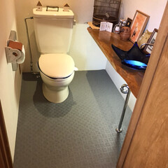 トイレ/DIY 先日、床の防水シートを張り替えたので色々…(3枚目)