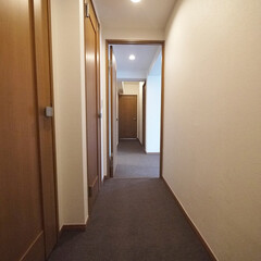 廊下/カーペット/内装リフォーム 廊下もカーペット敷きに変更してホテルのよ…(1枚目)