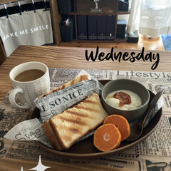 平日にお仕事休み(๑˃̵ᴗ˂̵)/ホットサンド/おうちランチ/カフェ風 お昼に食べました^ ^
恥ずかしな…