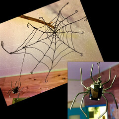 蜘蛛の巣/セルフリフォーム/セルフリノベーション/板壁/ラインストーン/リメイク/... 去年ハロウィン🎃の為に作った
最初で最後…(1枚目)