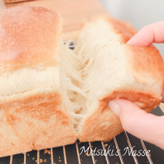 ミルクブレッド/おうちパン/おうちごはん/Mitsuki&#39;s  Nasse/手づくりパン/手作りパン/... 明日の朝食の為に、夕方からパン作りをして…(2枚目)