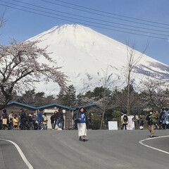 富士山/春 午前中はこんな感じでした！(1枚目)