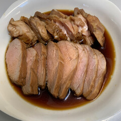 隠れミッキーカレンダー/冷凍肉ぶっかけうどん/自家製麺チャーシュー 自家製チャーシュー💕豚ヘレ肉と鶏モモ肉で…(1枚目)
