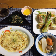 トリトスタコス味/生春巻き/腸活中/我が家の夕食/ラザニア風 🍚我が家の夕食🥄
トリトスタコス味を使っ…