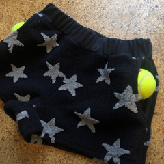 テニス/ハンドメイド/ファッション 暖か生地でテニスの時に履くショートパンツ…(2枚目)