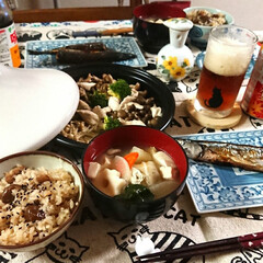 レシピ/ごはん/おうち時間/食欲の秋/LIMIAごはんクラブ/食欲の秋を楽しむ/... 今夜は秋ごはん🍚
甘栗ご飯 サンマ けん…