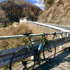 山/冬/ロードバイク (1枚目)