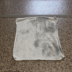 回転モップクリーナーNeo TZJ-MA817-WH | CCP(モップ、雑巾)を使ったクチコミ「脱衣所のクッションフロアのお掃除。
重曹…」(3枚目)