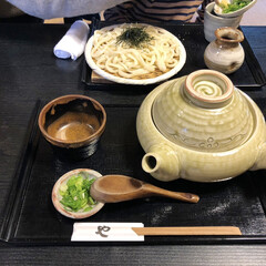 お出かけ/蒲郡/あさりのうどん/竹島うどん/ホットケーキ/いちごジャム/... 先日のいちご狩り🍓の時に、ランチは蒲郡の…