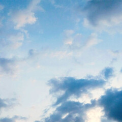 2023年3月22日/早春の夕空/早春の空/春の夕空/3月の空/春の空/... 雲が、モコモコ、ふわふわですね❗(3枚目)
