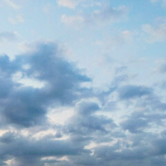 2023年3月22日/早春の夕空/早春の空/春の夕空/3月の空/春の空/... 雲が、モコモコ、ふわふわですね❗(6枚目)