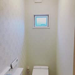 DIY女子/DIY/トイレ/ナチュラル トイレを更に変えてみました。
窓枠付けて…(2枚目)