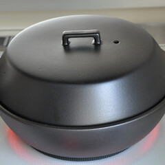 KAKOMI カコミ IH土鍋 2.5L ブラック KINTO キントー 土鍋 IH 直火 両対応 鍋料理 | KACOMI(土鍋)を使ったクチコミ「買ってからというもの、週に何回も使ってい…」(1枚目)