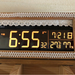 セイコー SEIKO 目覚まし時計 置き時計 DL305K デジタル 電波時計 表示色が選べる シリーズC3 温度計 湿度計 | SEIKO(目覚まし時計)を使ったクチコミ(1枚目)