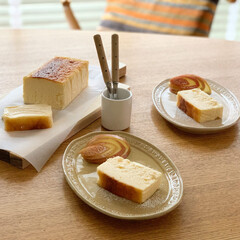 チーズケーキ/チーズテリーヌ/手作りチーズケーキ/手作りスイーツ/手作りおやつ/手作りお菓子/... チーズテリーヌ作りました。

無糖ヨーグ…(2枚目)
