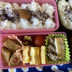 三島食品 ゆかり梅入り 22g×10袋入×(ふりかけ)を使ったクチコミ「中学生の娘も弁当の日。冷凍していたおかず…」(2枚目)