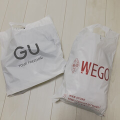 GU/WEGO/お買い物/おでかけ/ファッション 昨日のお買い物品✨中2と小6の息子達の洋…(1枚目)