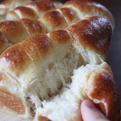朝食/朝ごパン/ちぎりパン/バターロール/手作りパン/キッチン/... 手作りのバターロールパンのちぎりパンで
…(3枚目)