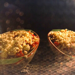 チーズ/節約レシピ/リメイク/タコライス/夕飯/夜ご飯/... ドリアをオーブンで焼いている最中〜
先…