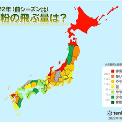 花粉対策/花粉症/フィルター網戸/セイキ/セイキ販売/セイキ住工/... 今年の花粉は昨年に比べて、北日本では多く…(1枚目)