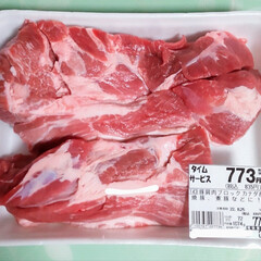 豚肉/角煮/煮豚/肉/スーパー おはようございます!
曇っています。湿…