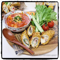 NE-BS2600/パナソニックビストロ/料理好きな人と繋がりたい/発想の転換したいなぁ/マンネリrecipe/ワンパターン/... クリスピーロールカツ🥩withミネストロ…