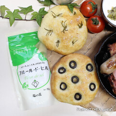 パン作り好きな人と繋がりたい/ポテトフォカッチャ/フォカッチャ/フルールドセル/第4期はかたのしおアンバサダー/伯方の塩/... 美味しい塩で仕上げる★ポテト入りフォカッ…